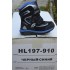 Термоботинки B&G HL197-910 черно-синий, сапоги на мембране